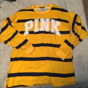 PINK long sleeved campus tee